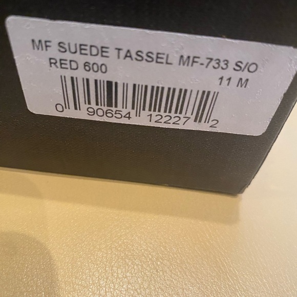 Mercanti Fiorentini red suede men’s shoes - Picture 4 of 4